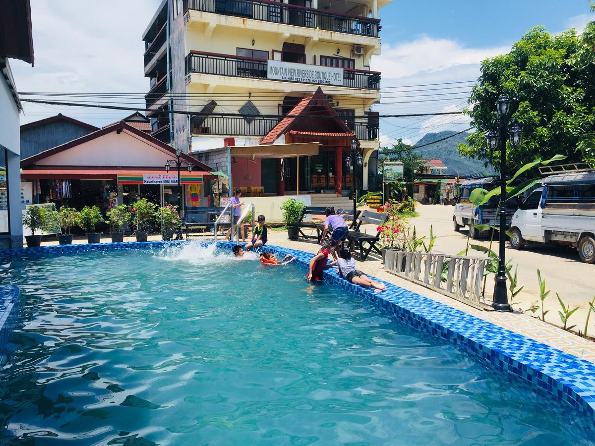 Mountainview Riverside Boutique Hotel Vang Vieng Exteriör bild