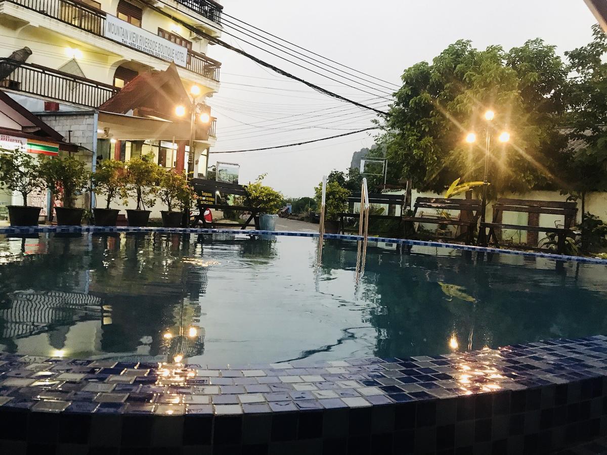 Mountainview Riverside Boutique Hotel Vang Vieng Exteriör bild